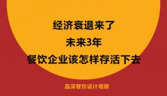 經濟衰退來了，未來3年餐飲企業該怎樣存活下去？