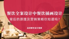 餐飲全案設計中，餐飲插畫設計背后的原理及營銷策略你知道嗎？