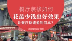 餐廳裝修如何花最少錢出好效果，讓餐廳快速盈利回本？